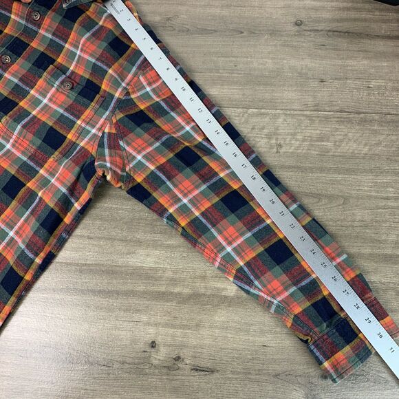 Duluth Trading Mens Large Heavy Flannel Long Sleeve Shirt Relaxed Fit Cotton - Picture 7 of 11